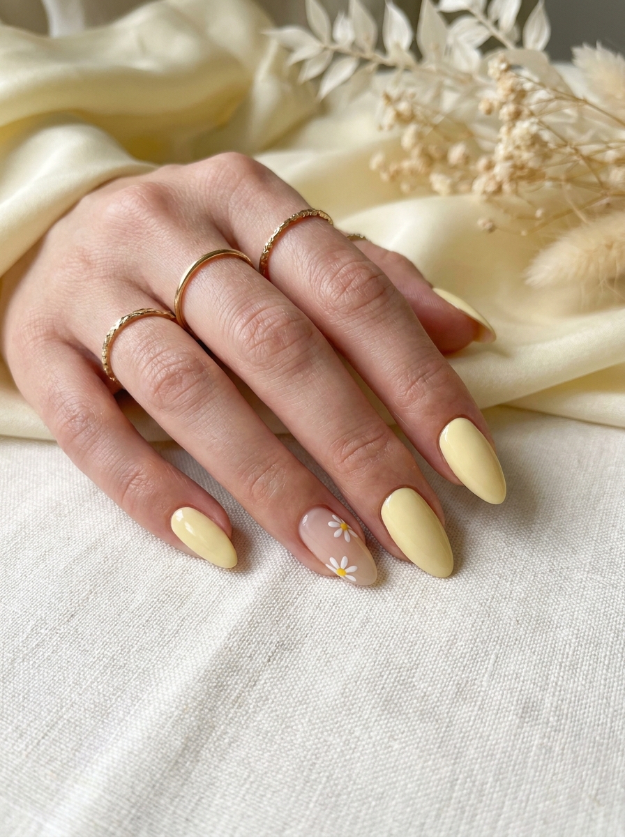 18 Buttery Yellow Nails Ideen 2026